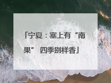 宁夏：塞上有“南果” 四季别样香