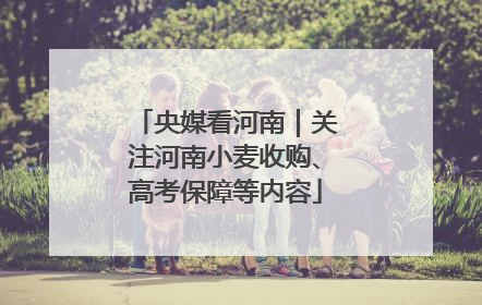 央媒看河南｜关注河南小麦收购、高考保障等内容
