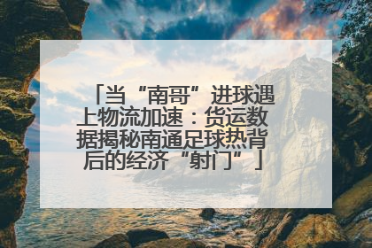 当“南哥”进球遇上物流加速：货运数据揭秘南通足球热背后的经济“射门”