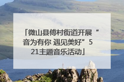 微山县傅村街道开展“音为有你 遇见美好”521主题音乐活动