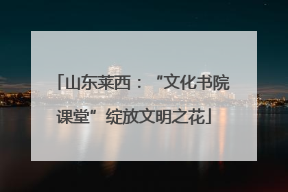 山东莱西：“文化书院课堂”绽放文明之花