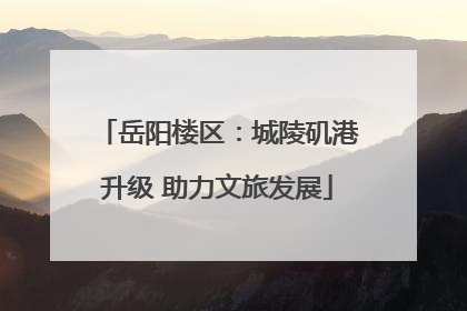 岳阳楼区：城陵矶港升级 助力文旅发展