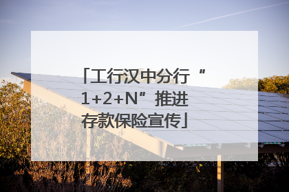 工行汉中分行“1+2+N”推进存款保险宣传