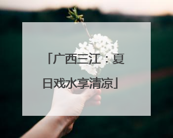 广西三江：夏日戏水享清凉