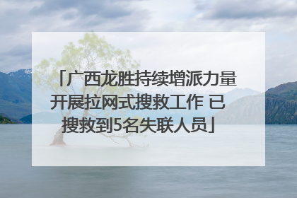 广西龙胜持续增派力量开展拉网式搜救工作 已搜救到5名失联人员