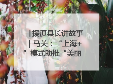 援滇县长讲故事｜马关：“上海+”模式助推“美丽产业”幸福绽放