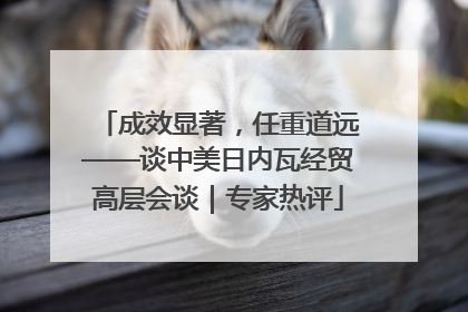 成效显著，任重道远——谈中美日内瓦经贸高层会谈｜专家热评