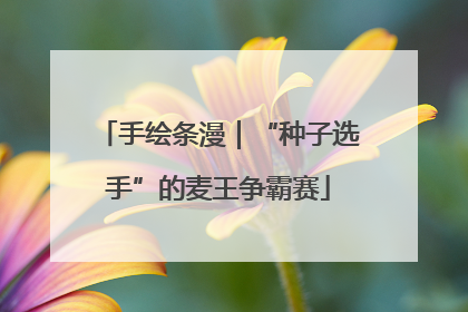 手绘条漫｜“种子选手”的麦王争霸赛