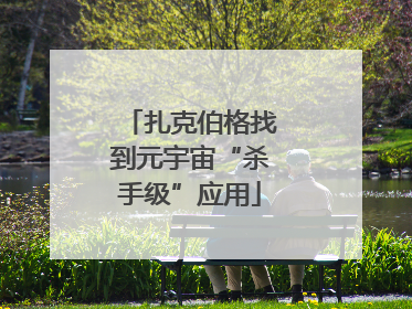 扎克伯格找到元宇宙“杀手级”应用