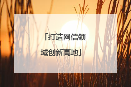 打造网信领域创新高地