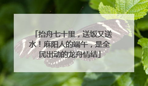 抬舟七十里，送饭又送水！麻阳人的端午，是全民出动的龙舟情结