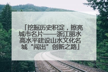 挖掘历史积淀，擦亮城市名片——浙江丽水高水平建设山水文化名城“闯出”创新之路