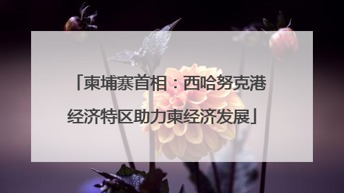 柬埔寨首相：西哈努克港经济特区助力柬经济发展