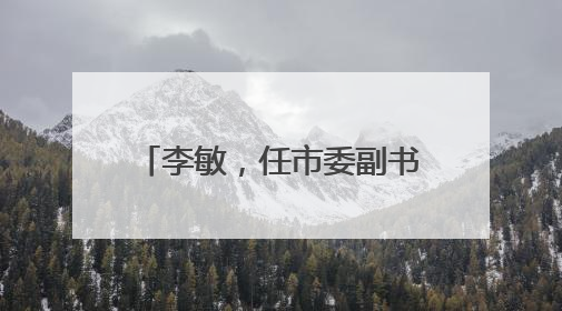 李敏，任市委副书记、宣传部部长