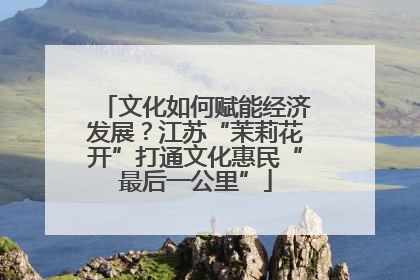 文化如何赋能经济发展？江苏“茉莉花开”打通文化惠民“最后一公里”