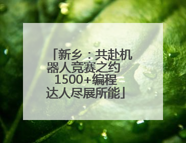 新乡：共赴机器人竞赛之约 1500+编程达人尽展所能