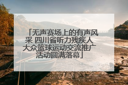 无声赛场上的有声风采 四川省听力残疾人大众篮球运动交流推广活动圆满落幕