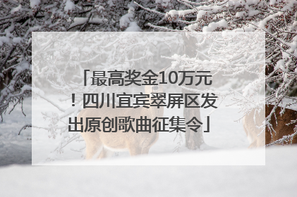 最高奖金10万元！四川宜宾翠屏区发出原创歌曲征集令