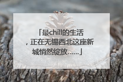 最chill的生活，正在无锡西北这座新城悄然绽放……