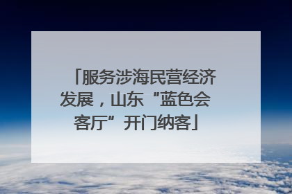 服务涉海民营经济发展，山东“蓝色会客厅”开门纳客