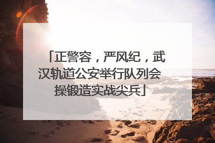 正警容，严风纪，武汉轨道公安举行队列会操锻造实战尖兵