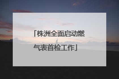 株洲全面启动燃气表首检工作