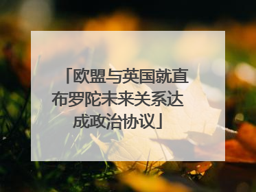 欧盟与英国就直布罗陀未来关系达成政治协议