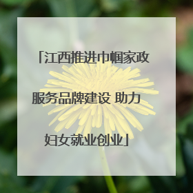 江西推进巾帼家政服务品牌建设 助力妇女就业创业
