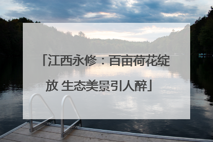 江西永修：百亩荷花绽放 生态美景引人醉