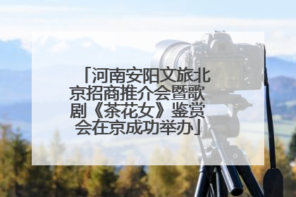 河南安阳文旅北京招商推介会暨歌剧《茶花女》鉴赏会在京成功举办