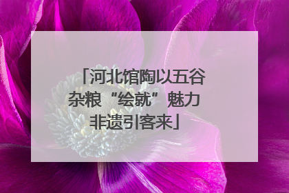 河北馆陶以五谷杂粮“绘就”魅力非遗引客来