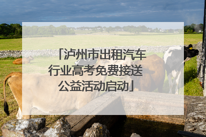 泸州市出租汽车行业高考免费接送公益活动启动