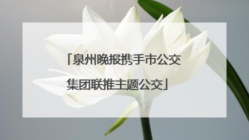 泉州晚报携手市公交集团联推主题公交