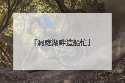 洞庭湖畔造船忙