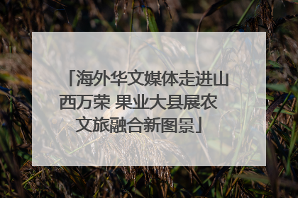 海外华文媒体走进山西万荣 果业大县展农文旅融合新图景