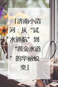 济南小清河：从“试水通航”到“黄金水道”的华丽蜕变