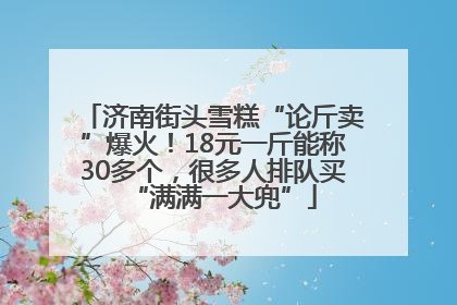 济南街头雪糕“论斤卖”爆火！18元一斤能称30多个，很多人排队买“满满一大兜”