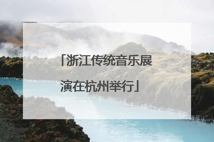 浙江传统音乐展演在杭州举行