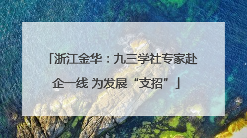 浙江金华：九三学社专家赴企一线 为发展“支招”