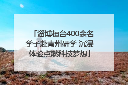 淄博桓台400余名学子赴青州研学 沉浸体验点燃科技梦想