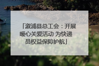 溆浦县总工会：开展暖心关爱活动 为快递员权益保障护航
