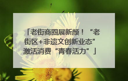 老街商圈展新颜！“老街区+非遗文创新业态”激活消费“青春活力”