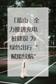 蓝山：全力推进充电桩建设 为绿色出行“赋能续航”