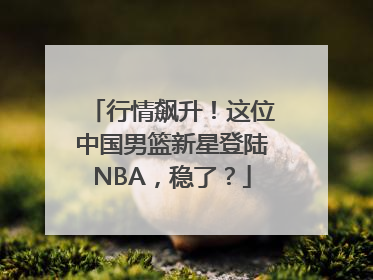 行情飙升！这位中国男篮新星登陆NBA，稳了？