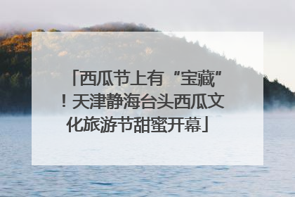 西瓜节上有“宝藏”！天津静海台头西瓜文化旅游节甜蜜开幕