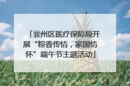 襄州区医疗保障局开展“粽香传情，家国情怀”端午节主题活动