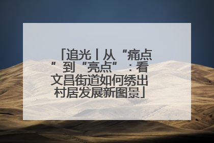 追光丨从“痛点”到“亮点”：看文昌街道如何绣出村居发展新图景