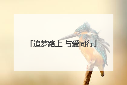 追梦路上 与爱同行