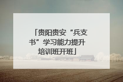 贵阳贵安“兵支书”学习能力提升培训班开班