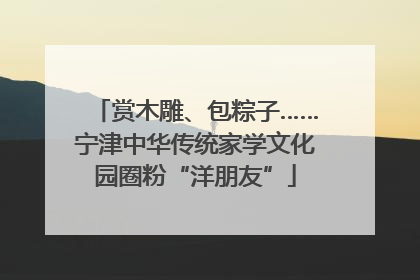 赏木雕、包粽子……宁津中华传统家学文化园圈粉“洋朋友”